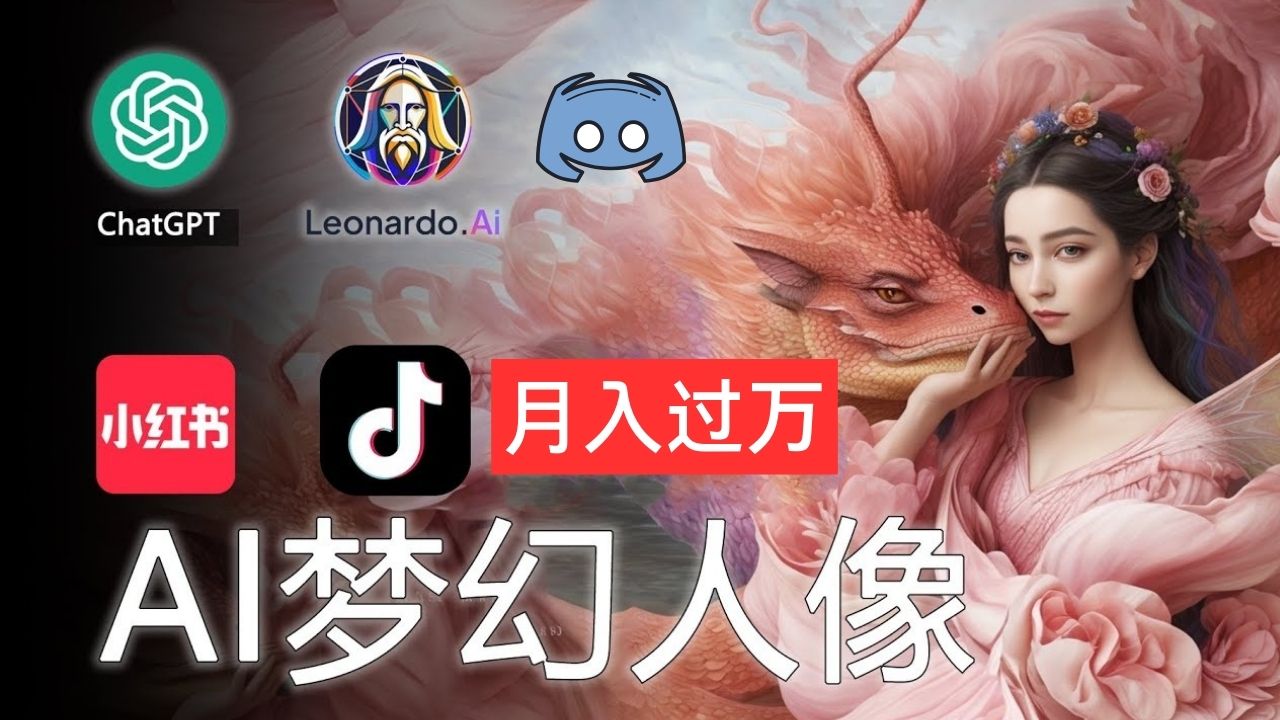 （11575期）AI摄影梦幻人像：零基础也能月入过万的秘密-万象聊项目