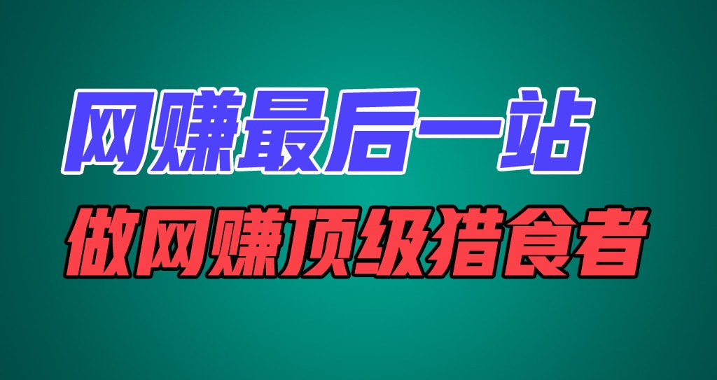网赚最后一站，卖项目，做网赚顶级猎食者-万象聊项目