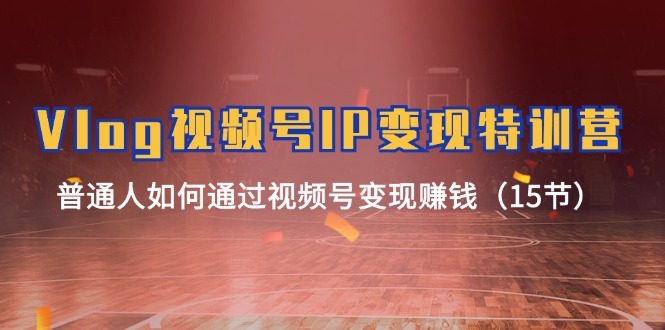 （11654期）Vlog 视频号IP变现特训营，普通人如何通过视频号变现赚钱（15节）-万象聊项目