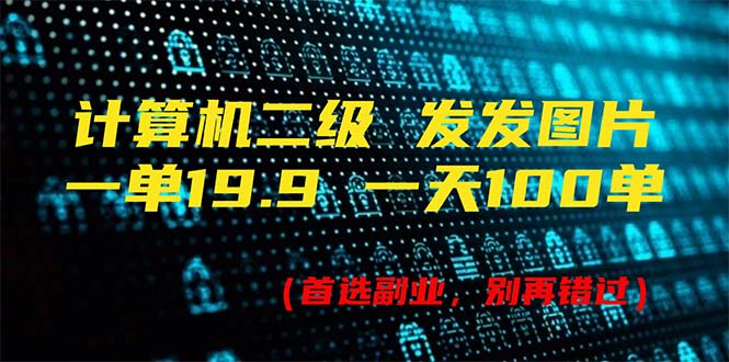 （11715期）计算机二级，一单19.9 一天能出100单，每天只需发发图片（附518G资料）-万象聊项目