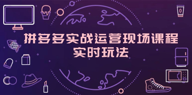 （11759期）拼多多实战运营现场课程，实时玩法，爆款打造，选品、规则解析-万象聊项目