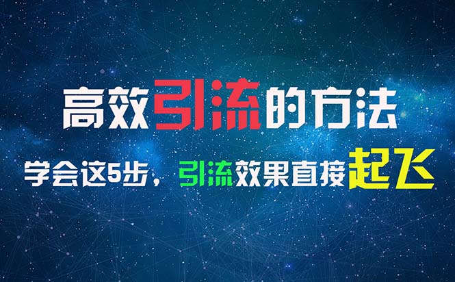 （11776期）高效引流的方法，可以帮助你日引300+创业粉，一年轻松收入30万，比打工强-万象聊项目