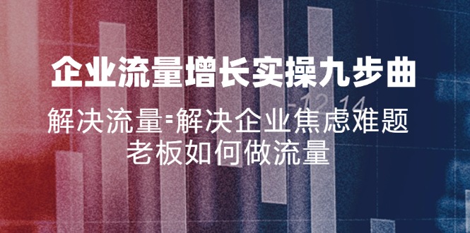 （11822期）企业流量增长实战九步曲，解决流量=解决企业焦虑难题，老板如何做流量-万象聊项目