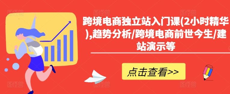 跨境电商独立站入门课(2小时精华),趋势分析/跨境电商前世今生/建站演示等-万象聊项目