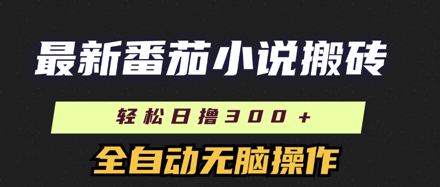 （11904期）最新番茄小说搬砖，日撸300＋！全自动操作，可矩阵放大-万象聊项目