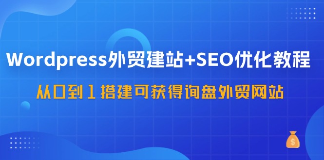 （11911期）WordPress-外贸建站+SEO优化教程：从0到1搭建可获得询盘外贸网站-57节课-万象聊项目