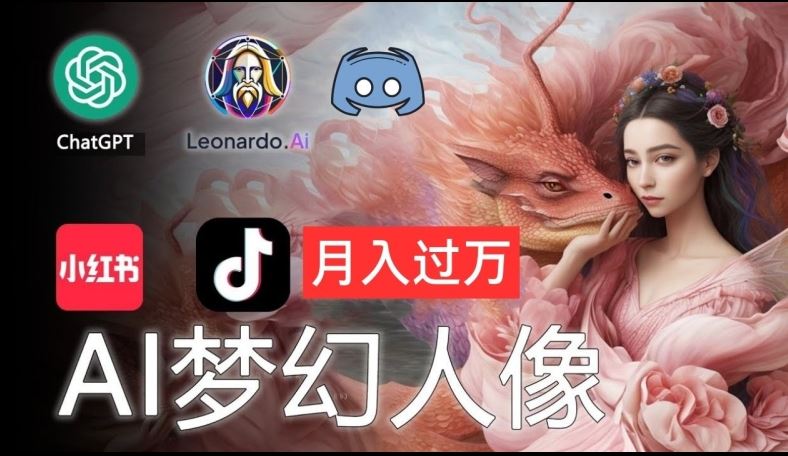 AI摄影梦幻人像：零基础也能月入过万的秘密【揭秘】-万象聊项目