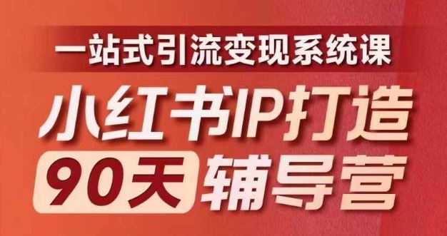 小红书IP打造90天辅导营(第十期)​内容全面升级，一站式引流变现系统课-万象聊项目