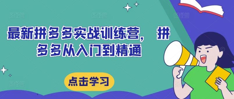 最新拼多多实战训练营， 拼多多从入门到精通-万象聊项目