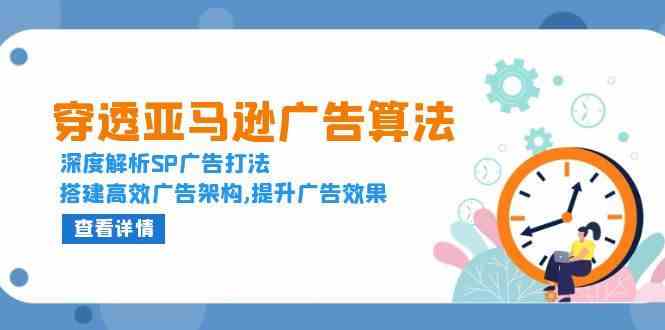 穿透亚马逊广告算法，深度解析SP广告打法，搭建高效广告架构,提升广告效果-万象聊项目