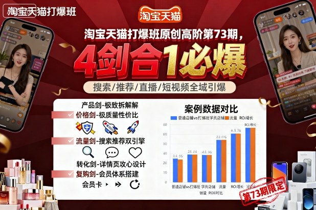 淘宝天猫打爆班原创高阶第73期，4剑合1必爆-万象聊项目