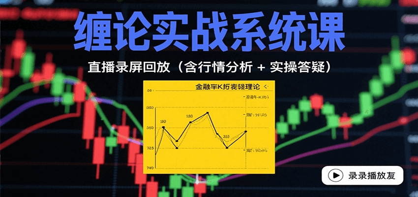 缠论实战系统课：直播录屏回放(含行情分析 + 实操答疑(更新10月)-万象聊项目
