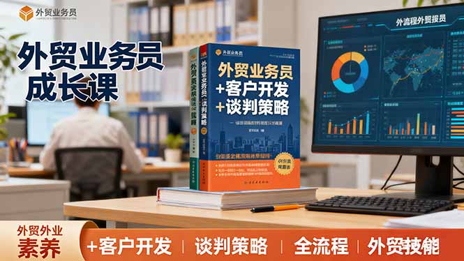 外贸业务员成长课：职业素养+客户开发+谈判策略、掌握全流程外贸技能-万象聊项目