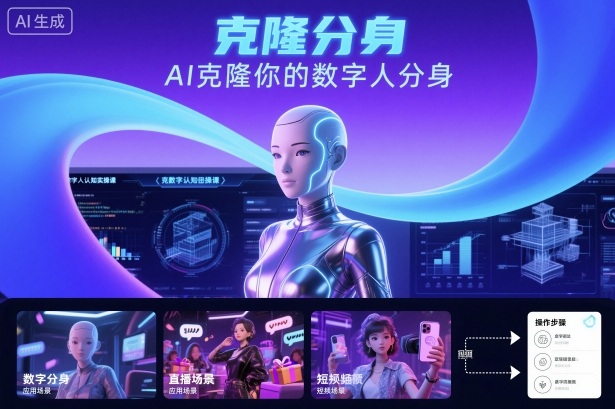 AI数字人认知实操课，克隆你的数字人分身-万象聊项目
