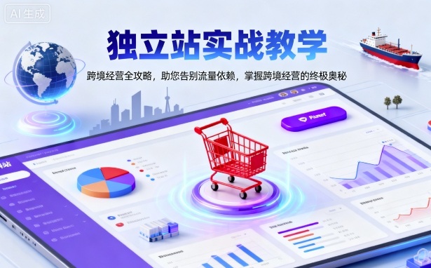 独立站实战教学，跨境经营全攻略，助您告别流量依赖，掌握跨境经营的终极奥-万象聊项目
