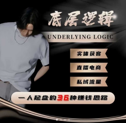 一个人起盘的底层逻辑，私域流量-直播电商-实体获客，一人起盘的36种賺钱思路-万象聊项目