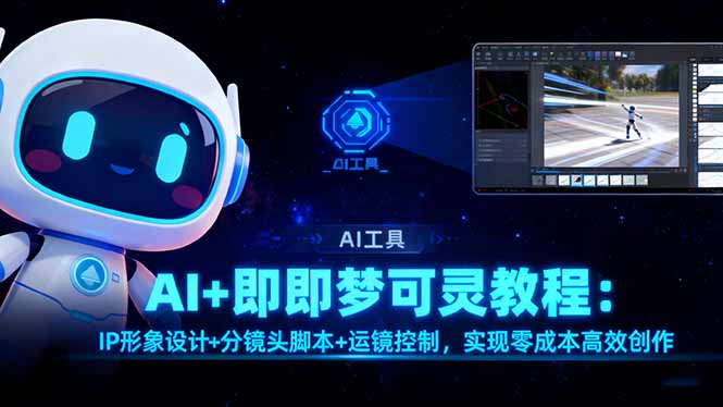 AI+即梦可灵教程：IP形象设计+分镜头脚本+运镜控制，实现零成本高效创作-万象聊项目