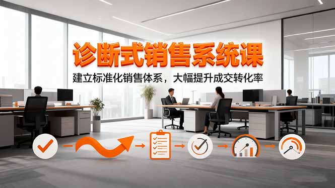 诊断式销售系统课，建立标准化销售体系，大幅提升成交转化率-万象聊项目