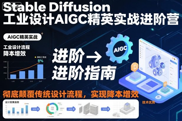 Stable Diffusion工业设计AIGC精英实战进阶营，彻底颠覆传统设计流程，实现降本增效-万象聊项目