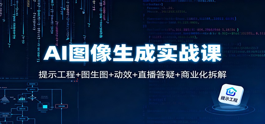 AI图像生成实战课：提示工程+图生图+动效+直播答疑+商业化拆解-万象聊项目