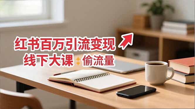 小红书百万引流变现-11月线下大课：分享从0到百万引流路径，手把手教偷流量、拿结果-万象聊项目