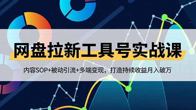网盘拉新工具号实战课，内容SOP+被动引流+多端变现，打造持续收益月入破万-万象聊项目