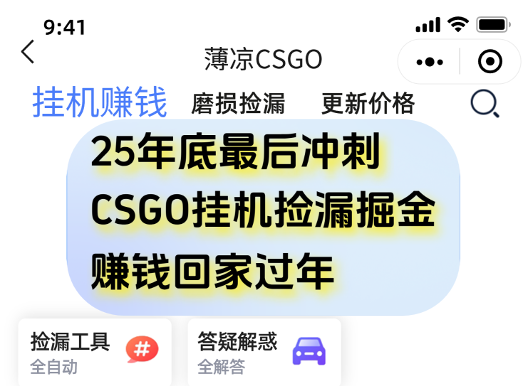 用CSGO游戏挂机捡漏掘金赚钱掘金，一部手机轻松日入500+-万象聊项目
