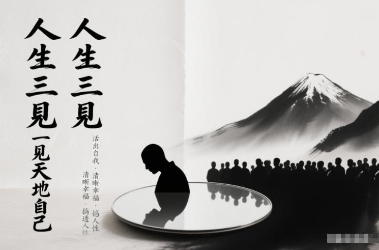 人生三见一见天地见众生见自己，活出自我拥有清晰幸福人生，搞透人性-万象聊项目