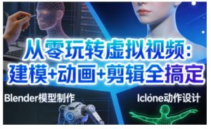 从零玩转虚拟视频：建模+动画+剪辑全搞定，轻松创作出专业级的虚拟视频内容-万象聊项目