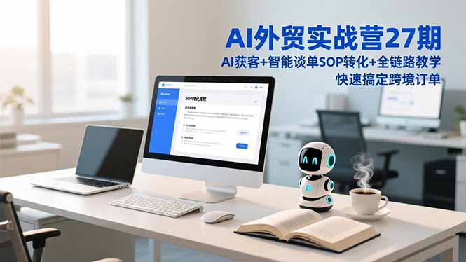 AI外贸实战营27期，AI获客+智能谈单+SOP转化+全链路教学，快速搞定跨境订单-万象聊项目