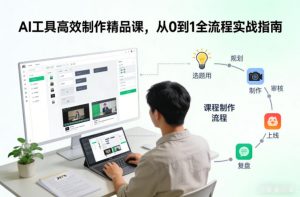 AI工具高效制作精品课，从0到1全流程实战指南-万象聊项目