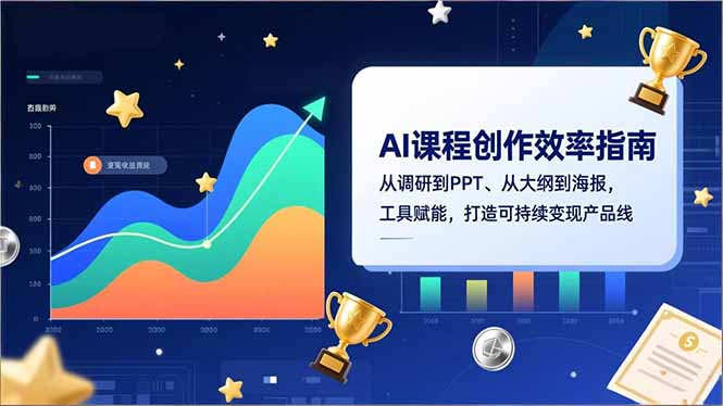 AI课程创作效率指南，从调研到PPT、从大纲到海报，工具赋能，打造可持续变现产品线-万象聊项目