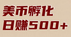 美币孵化：电脑全自动挂机赚美金，小白轻松上手-万象聊项目