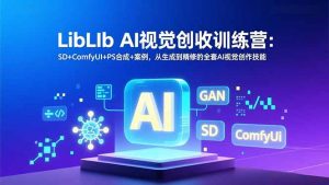 LibLIb AI视觉创收训练营：SD+ComfyUI+PS合成+案例，从生成到精修的全套AI视觉创作技能-万象聊项目