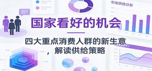 公众号付费文章：国家看好的机会，四大重点消费人群的新生意，解读供给策略-万象聊项目