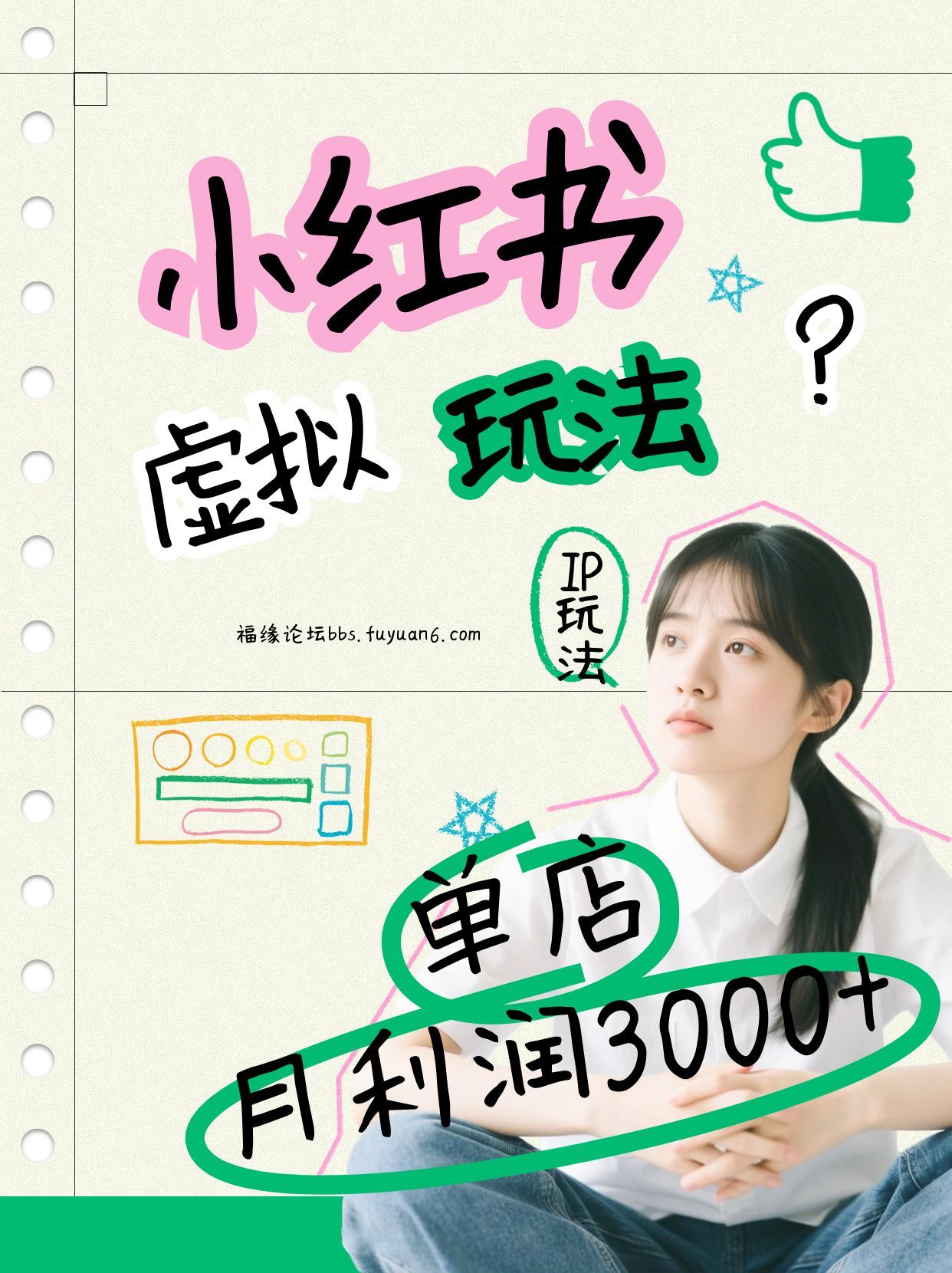 小红书虚拟玩法(铺货流和单品玩法)，单店月利润3000+，IP打法+原创商品(0违规)-万象聊项目