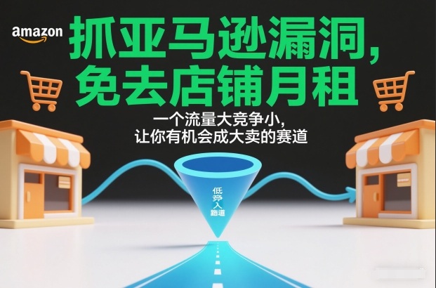 抓亚马逊漏洞，免去店铺月租，一个流量大竞争小，让你有机会成大卖的赛道-万象聊项目