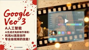 Google Veo 3人工智能AI生成式电影制作课程：利用AI高效创作专业级视频的技能！-万象聊项目