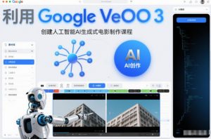 利l用Google Veo 3创建人工智能AI生成式电影制作课程,使用人工智能的力量创建令人惊叹的视频-万象聊项目