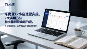 东南亚Tk小店运营实操，7大实用方法，精准找到能卖爆的货。不讲虚理论，立即能上手的实操动作-万象聊项目