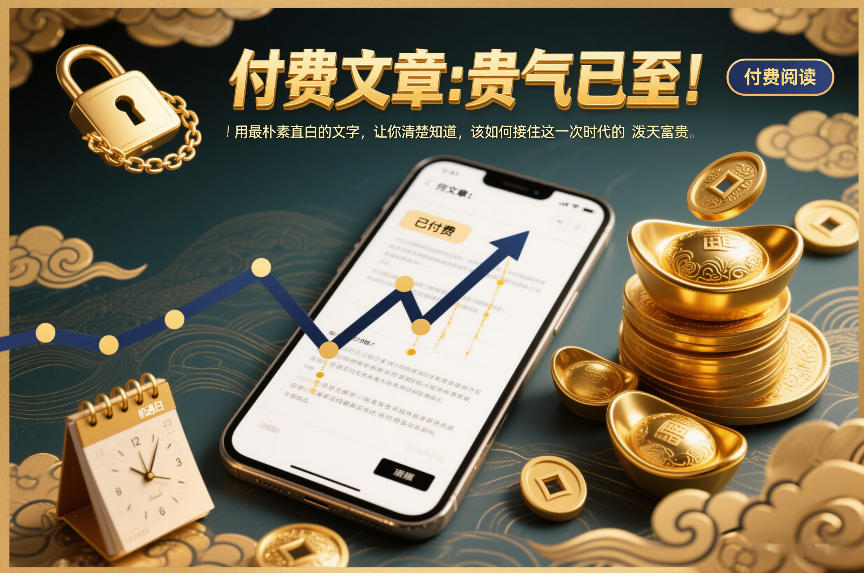 付费文章：贵气已至！用最朴素直白的文字，让你清楚知道，该如何接住这一次时代的泼天富贵-万象聊项目