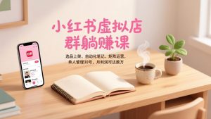 小红书虚拟店群躺赚课,选品上架、自动化笔记、矩阵运营,单人管理30号,月利润可达数万-万象聊项目