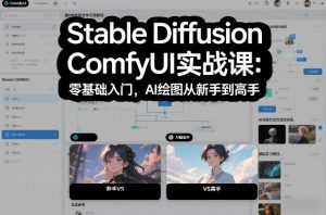 Stable Diffusion ComfyUI实战课：零基础入门，AI绘图从新手到高手-万象聊项目