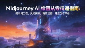 Midjourney AI绘画从零精通指南:提示词工程,风格探索,高效出图,开启创作革命-万象聊项目