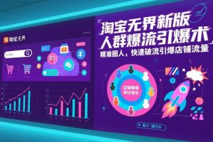 淘宝无界新版人群爆流引爆术，精准圈人，快速破流引爆店铺流量-万象聊项目