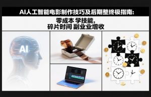AI人工智能电影制作技巧及后期完整终极指南：零成本学技能，碎片时间副业增收-万象聊项目