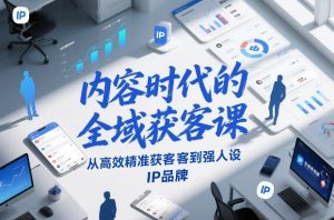 内容时代的全域获客课,从高效精准获客到强人设IP品牌-万象聊项目