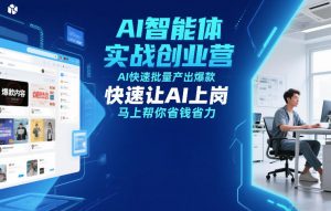 AI智能体实战创业营12月23-25号线下课，AI快速批量产出爆款，快速让AI上岗，马上帮你省钱省力-万象聊项目