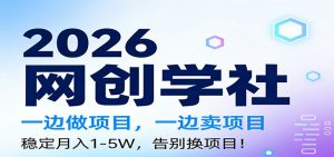2026一边做项目,一边卖项目,稳定月入1-5W,告别换项目-万象聊项目