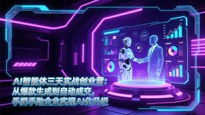 AI智能体三天实战创业营:从爆款生成到自动成交,手把手助企业实现AI化升级-万象聊项目